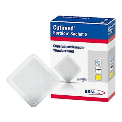 Wound Dressing Cutimed Sorbion, Sachet, S Cellulose, Gel Forming, Polymer 8" x 8", 10/bx (Continental US Only)