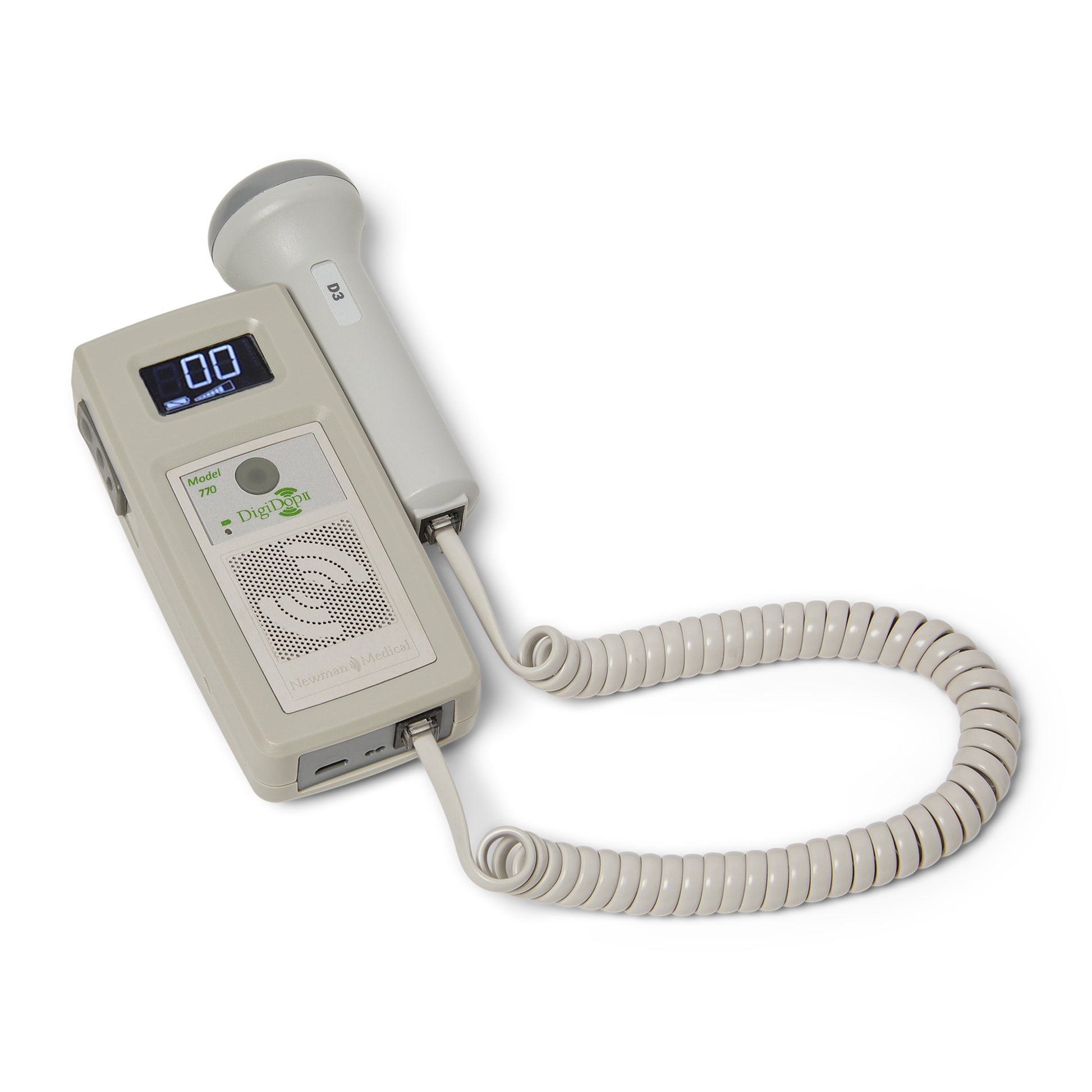 Display Digital Doppler (DD-770), 3MHz Waterproof Obstetrical Probe, Rechargeable (US Only) (DROP SHIP ONLY)