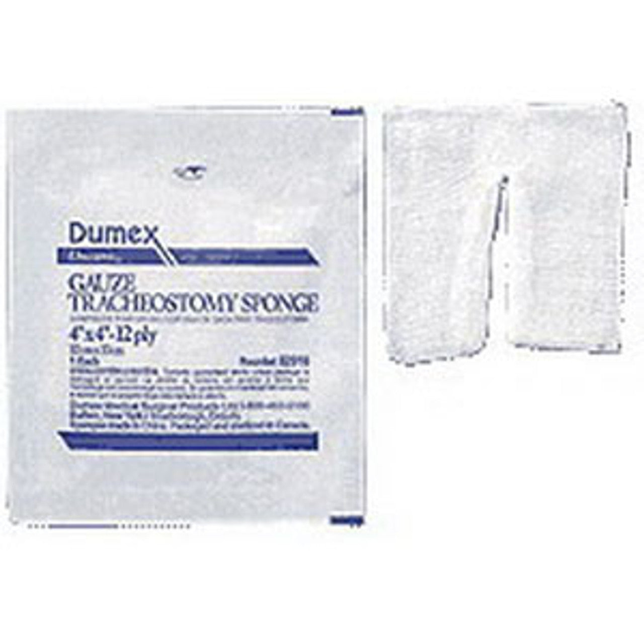 Tracheotomy/ Drain Sponge, 4" x 4", 40/cs