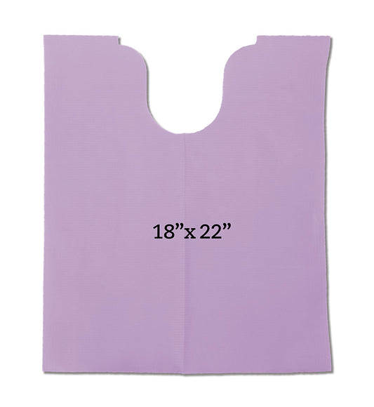 GantGuard Signature Dental Bib, Lavender, 18"X22", 80bibs/rl, 8rl/cs