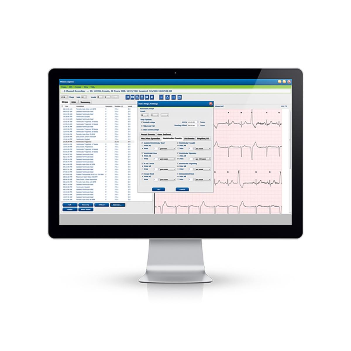 Vision Express Holter Software with USB download cable and 2 Burdick H3+ recorder with accessories (US Only) (DROP SHIP ONLY)