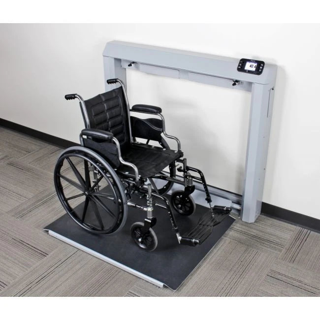 Wheelchair Scale, Wall Mount, w/AC Adapter, Fold Down Platform, 1000 lb x  0.2 lb (DROP SHIP ONLY)