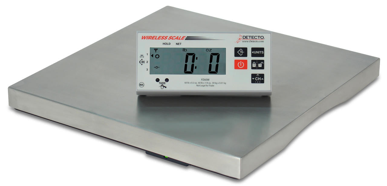 Wireless Digital Ingredient Scale, 60 lb, 14 x 14 in Stainless Steel Platform (DROP SHIP ONLY)