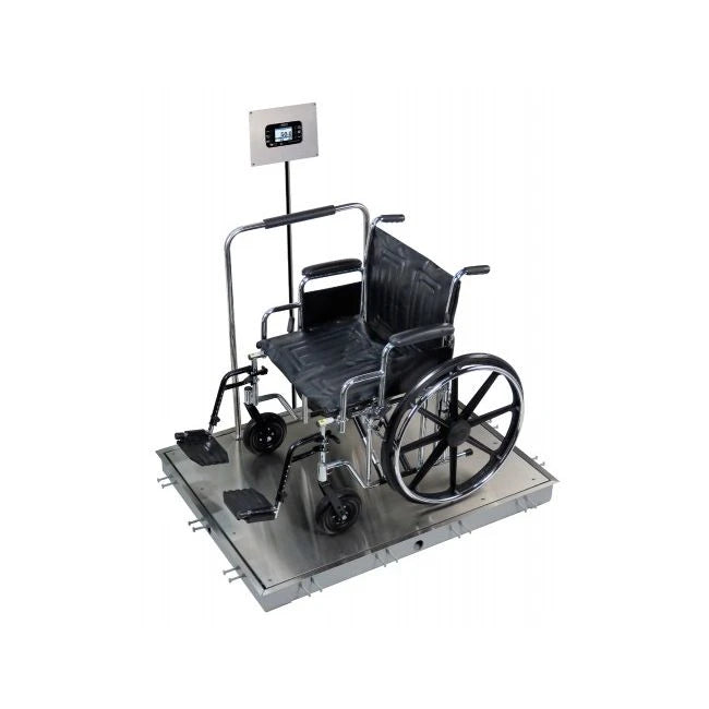 In-Floor Dialysis Scale, 48"X48" SS Deck, 855 Recessed Wall-Mount Indicator, w/ Printer (DROP SHIP ONLY)