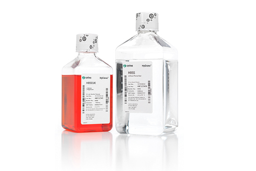 HyClone Hank's 1X Balanced Salt Solutions, without Calcium, Magnesium, with Phenol Red, 6 x 500 mL (Item is Non-Returnable)