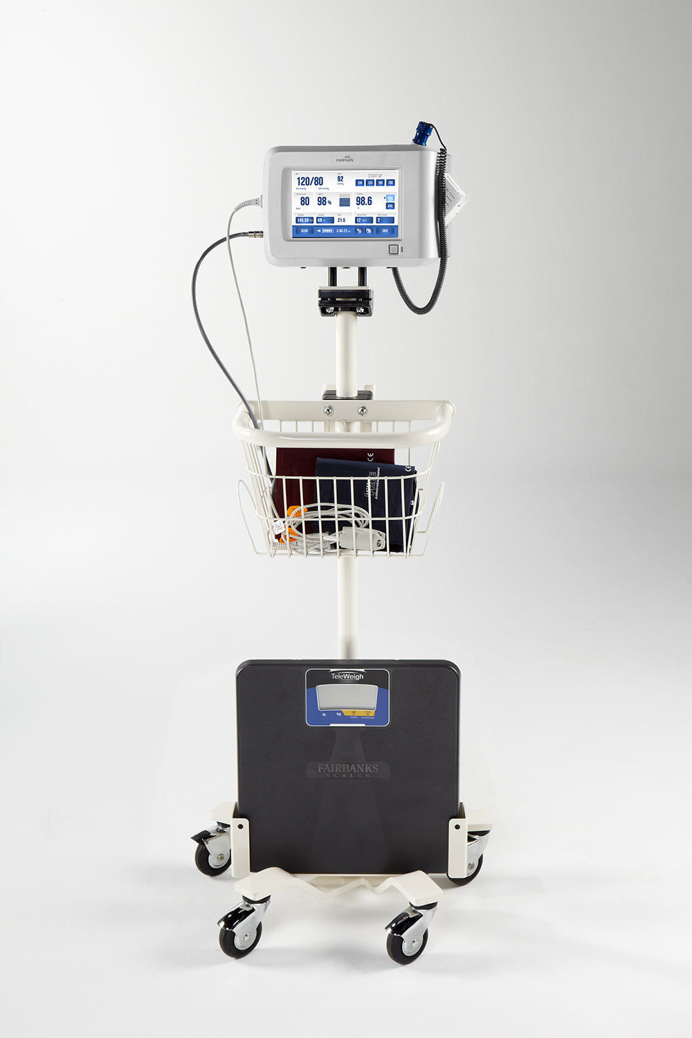 IQvitals Mobile Cart Scale Mount, for use with the Fairbanks TeleWeigh Digital Scale (US Only) (DROP SHIP ONLY) (Delivery Info Sheet Required)