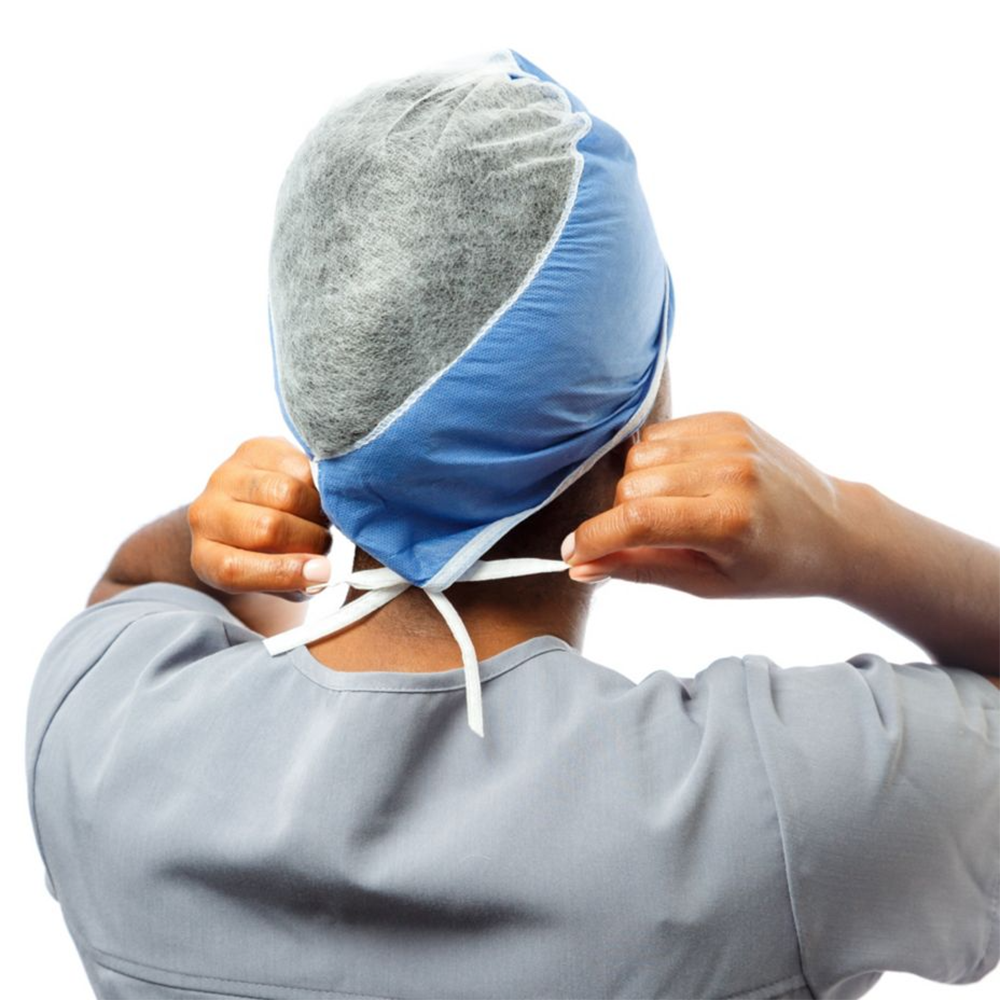Surgeon's Cap, Extended with Elastic Back, Blue, X-Large, SMS, 100/bx, 6 bx/cs (Continental US Only)