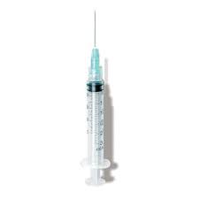 Monoject Hypodermic Syringe/Needle 27gx1-1/4" 3cc Fx Ndl Cnvntnl LDS(1180327114)