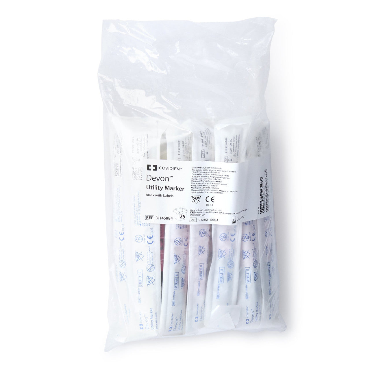 Surgical Utility Marker with Label, Regular Tip, 25/bx, 4 bx/cs (Continental US Only)