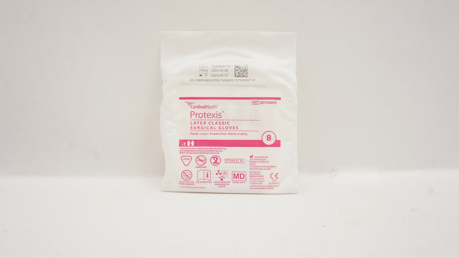 Glove, Latex Surgical, Size 8.0, Sterile, 50 pr/bx, 4 bx/cs (Short-Dated, Minimum Expiry Lead is 60 days; Non-returnable; Non-refundable) (Continental US Only)