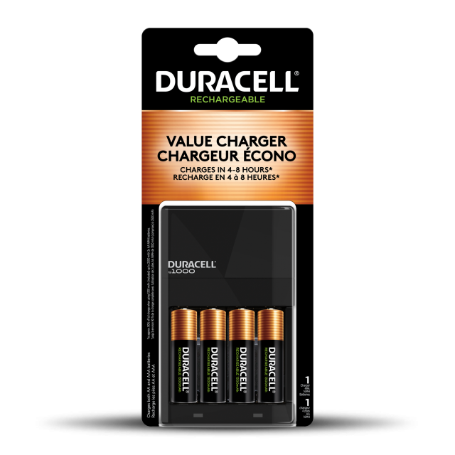 Charger, 1000 Ion Speed, w/ AA Pre-Charged Batteries, 4/cs