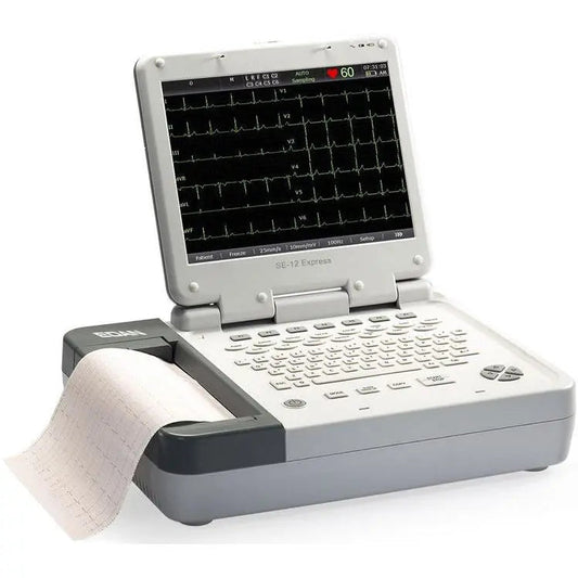 ECG Macine, SE-18, ECG 12-lead configuration, Supports 9/12-lead ECG test, 15 " LCD Color Touch Screen, Built in Wi-Fi (DROP SHIP ONLY)(Not Available For Sale into Canada)