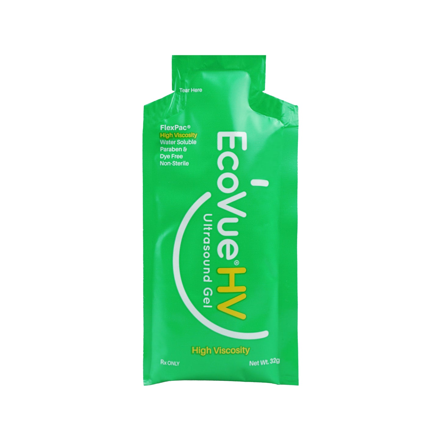 EcoVue High Viscosity Ultrasound Gel, 32g (1.13oz) Packet, Non-Sterile, 100/bx, 4bx/cs