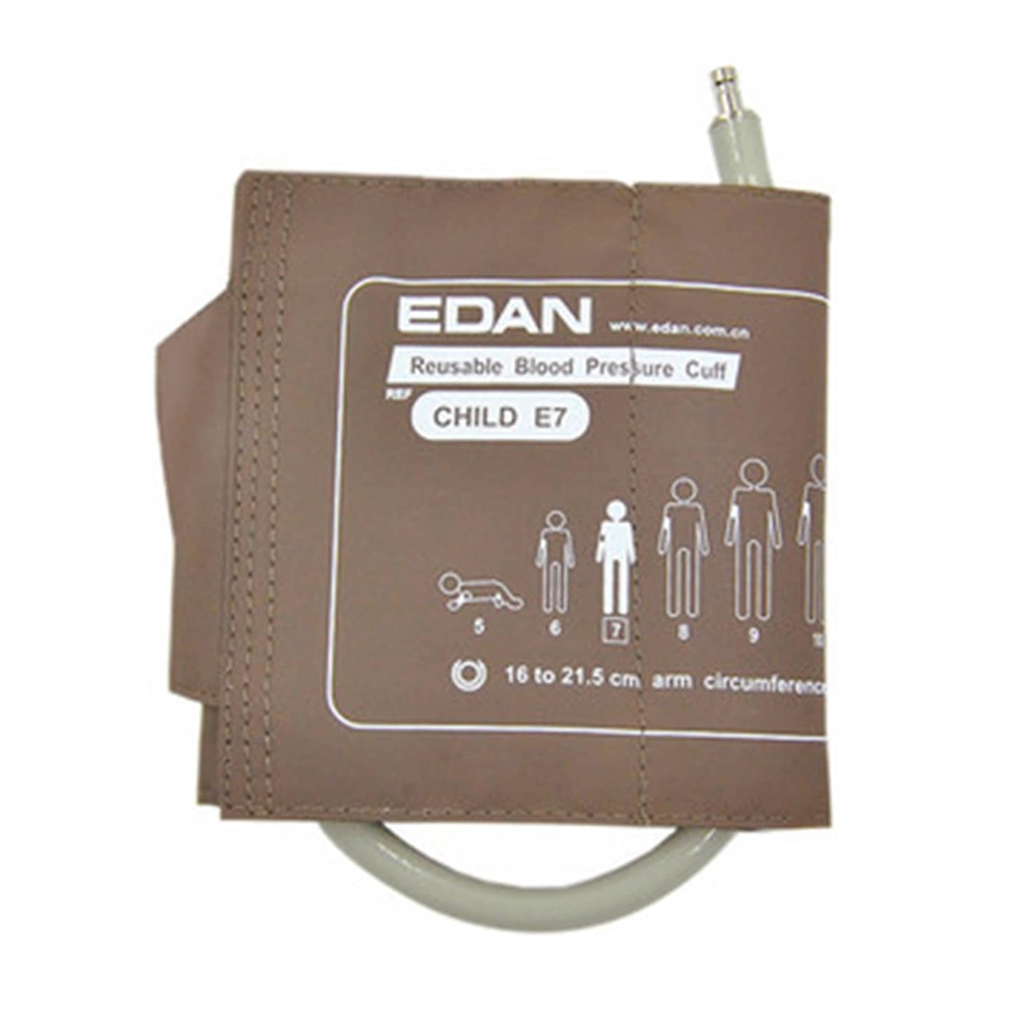 NIBP Cuff, Infant, 16cm-21.5cm, Reusable wIth EDAN Logo (DROP SHIP ONLY)(Not Available For Sale into Canada)