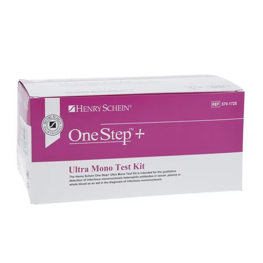 Henry Schein OneStep Ultra Mono Test Kit CLIA Waived for Whole Blood 25/Bx (5701728)