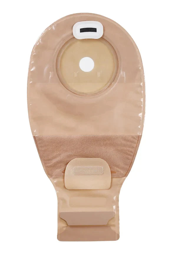 Drainable Pouch, 1 1/4", Pre-Cut Modified Stomahesive Skin Barrier, InvisiClose Tail Closure, Tan, 10/bx (Continental US Only)
