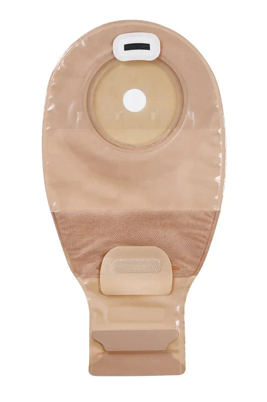 Drainable Pouch, 1 1/4", Pre-Cut Modified Stomahesive Skin Barrier, InvisiClose Tail Closure, Tan, 10/bx (Continental US Only)