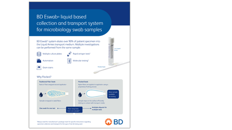 Eswab Flexible MiniTip Collection Kit, Includes: Blue Polypropylene Screw-Cap Tube Filled with 1ml of Liquid Amies Medium and (1) Flexible Minitip Flocked Applicator Swab, 50/pk (Short-Dated, 90 Days; Non-Refundable; Non-Returnable) (Continental US Only) (Drop Ship Requires Pre-Approval)