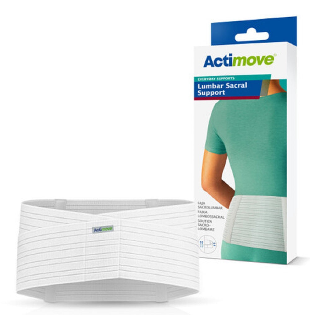 Actimove Lumbar Sacral Support, 8", Large, 35 1/2" - 39 1/4", White