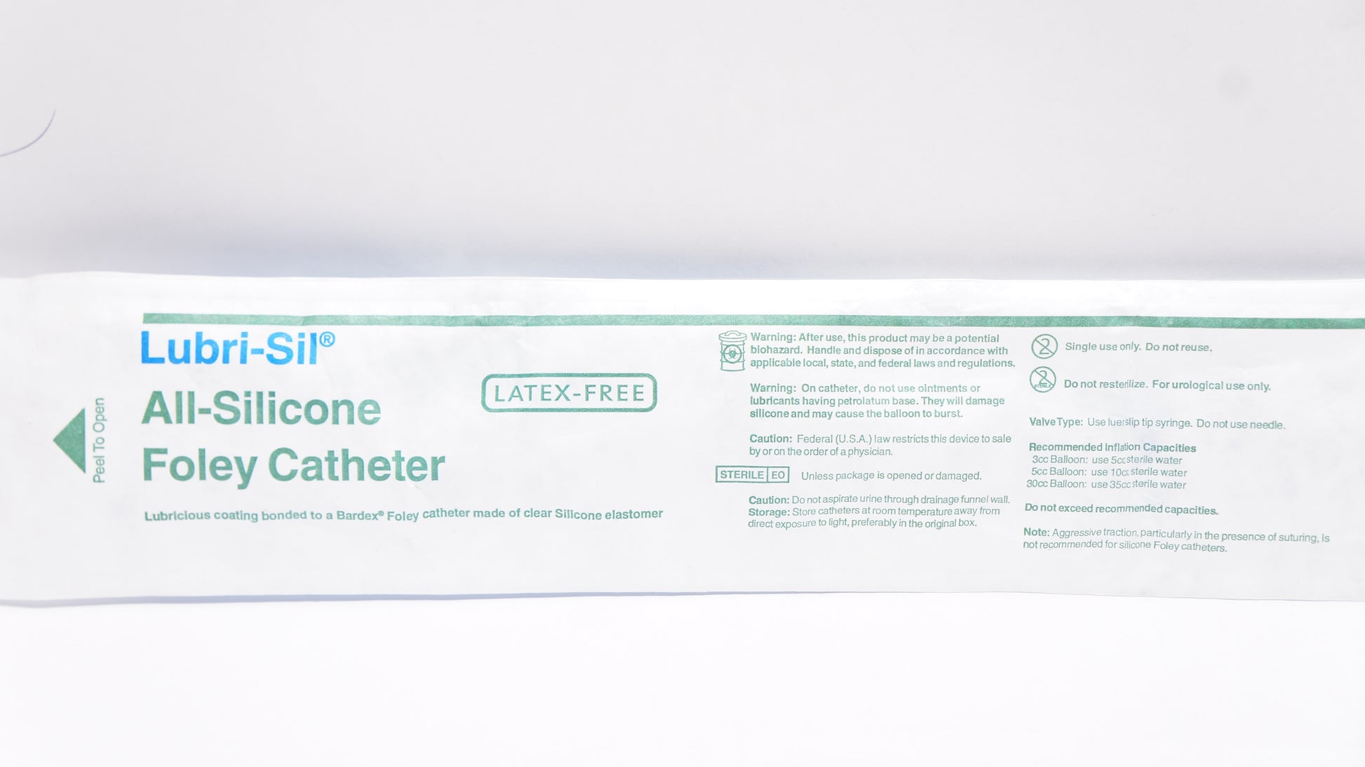 Lubri-Sil Foley Catheter, 18FR, 5cc, Slippery, 2-Way, 12/cs (US Only)
