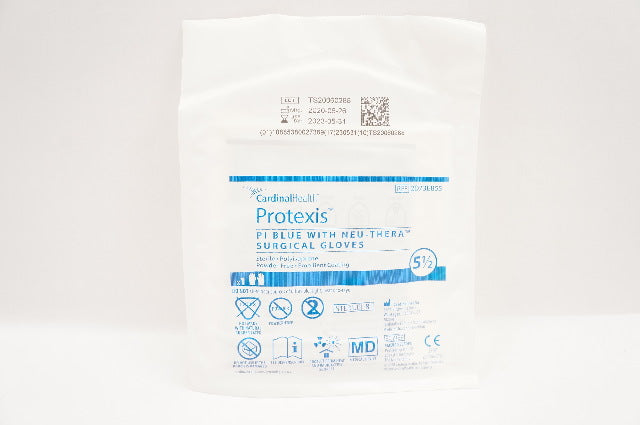Glove, Surgical, Powder-Free (PF), Latex-Free (LF), Polyisoprene, Blue, Size 5.5, 50 pr/bx, 4 bx/cs (Continental US Only)