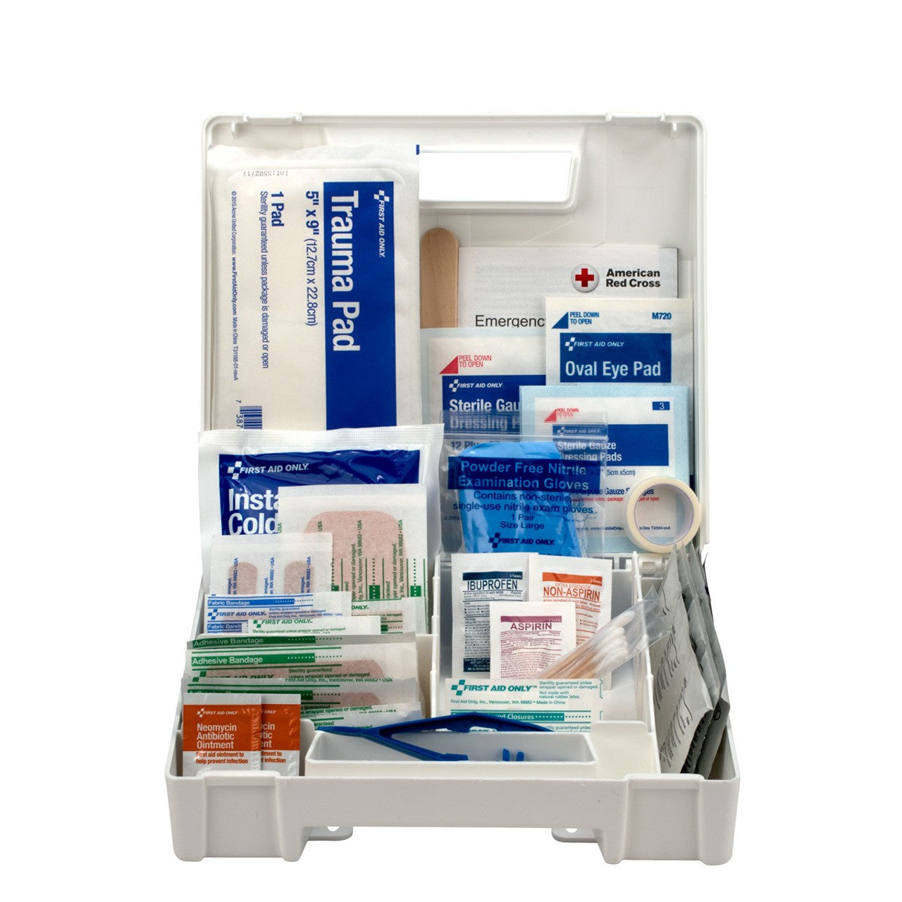 First Aid Kit, 131 Piece, Plastic Case (DROP SHIP ONLY - $150 Minimum Order)