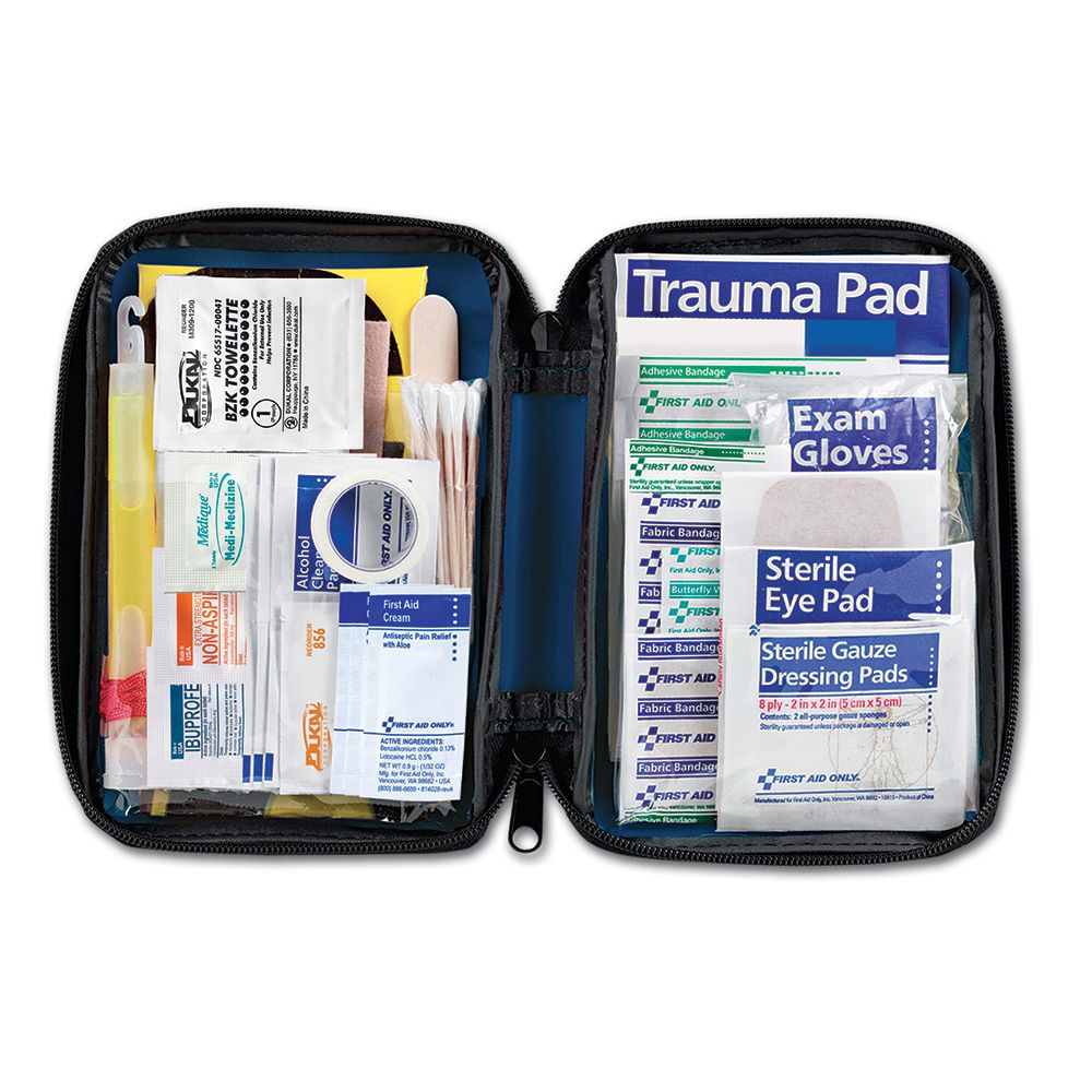 Vehicle First Aid Kit, 104 Piece, Fabric Case (DROP SHIP ONLY - $150 Minimum Order)