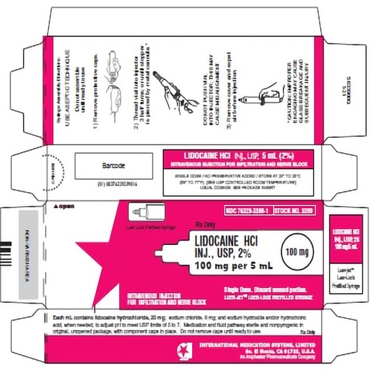 Lidocaine HCl, Preservative Free 2%, 20 mg / mL Injection 5 mL (76329339001)
