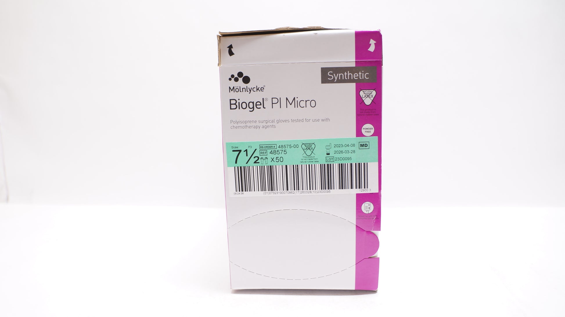 Surgical Glove, Size 7.5, Sterile, Powder-Free, 50/bx, 4bx/cs (US Only)