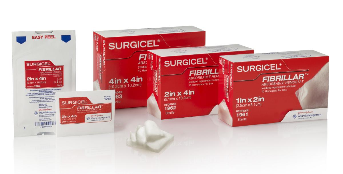 Surgicel Fibrillar, 4" x 4", 10/cs (Continental US Only)