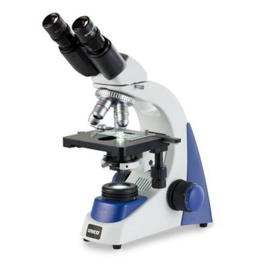 Microscope, Trinocular, 10X Widefield Eyepiece, 4X, 10X, 40X, 100X, Plan, NA 1.25 Condenser, Iris Diaphragm, Mechanical Stage, LED Illumination, 3 Watt LED Bulb, Coaxial Focusing (US Only) (DROP SHIP ONLY)