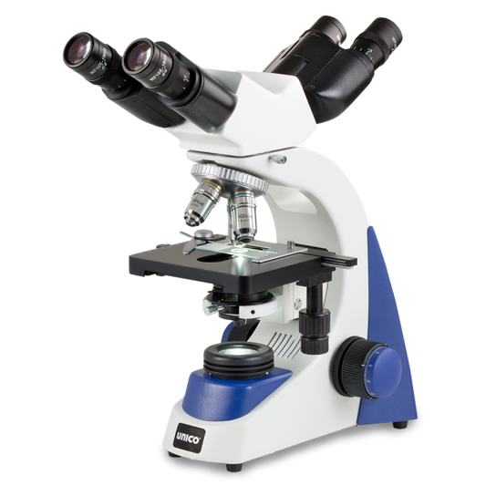 Microscope, Dual Binocular, 10X Widefield Eyepiece, 4X, 10X, 40X, 100X, Infinity Achromat, NA 1.25 Condenser, Iris Diaphragm, Mechanical Stage, LED Illumination, 3 Watt LED Bulb, Coaxial Focusing (US Only) (DROP SHIP ONLY)