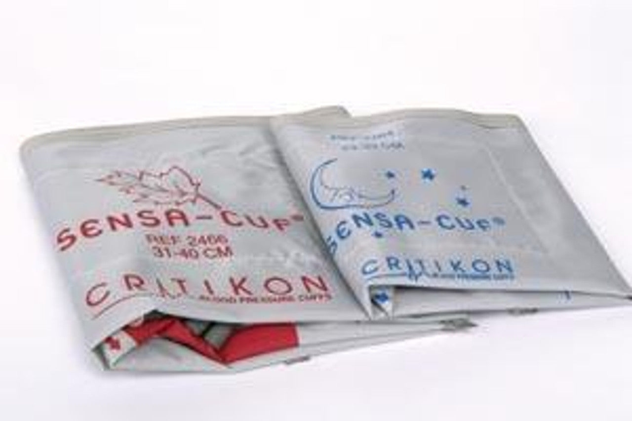 Cuff, Large Adult, Long, 1-Tube, Bayonet, Wine, 31-40cm, 5/bx (Continental US Only)