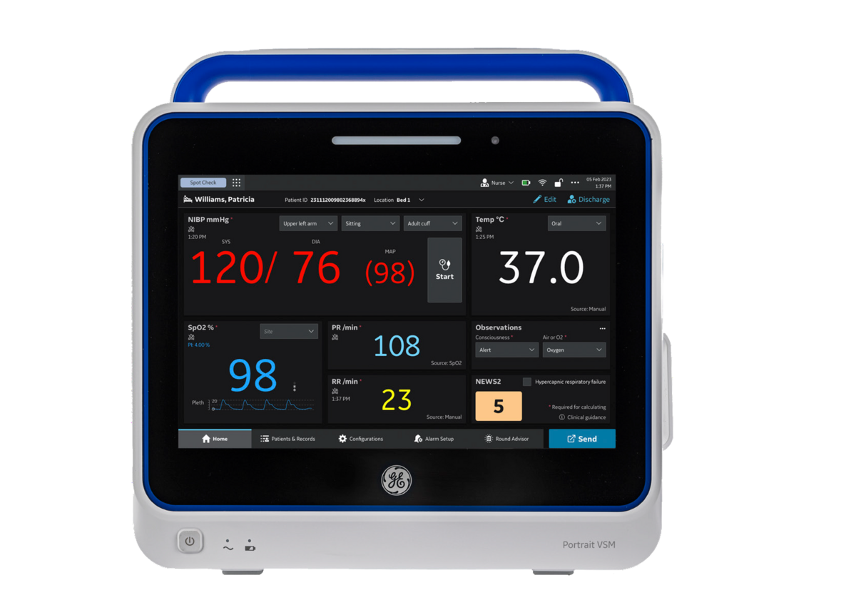 Portrait Vital Signs Monitor with Masimo & WLAN (DROP SHIP ONLY) (Continental US Only)