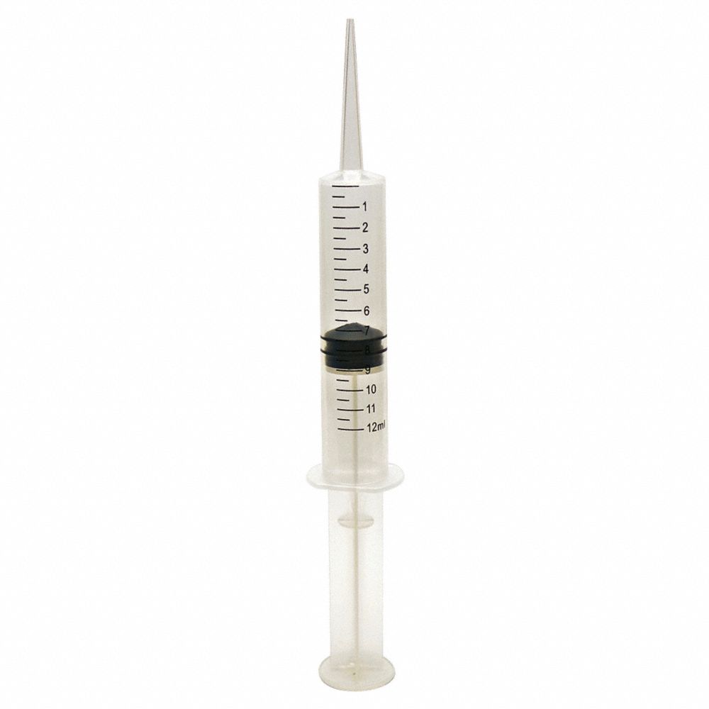 Transfer Syringe, 12cc Printed Graduations, Straight Tip, 50/bg