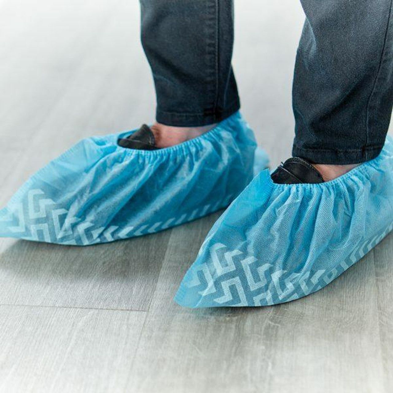 Shoe Cover, Nonwoven, Large, Blue, 100/bg, 10bg/cs