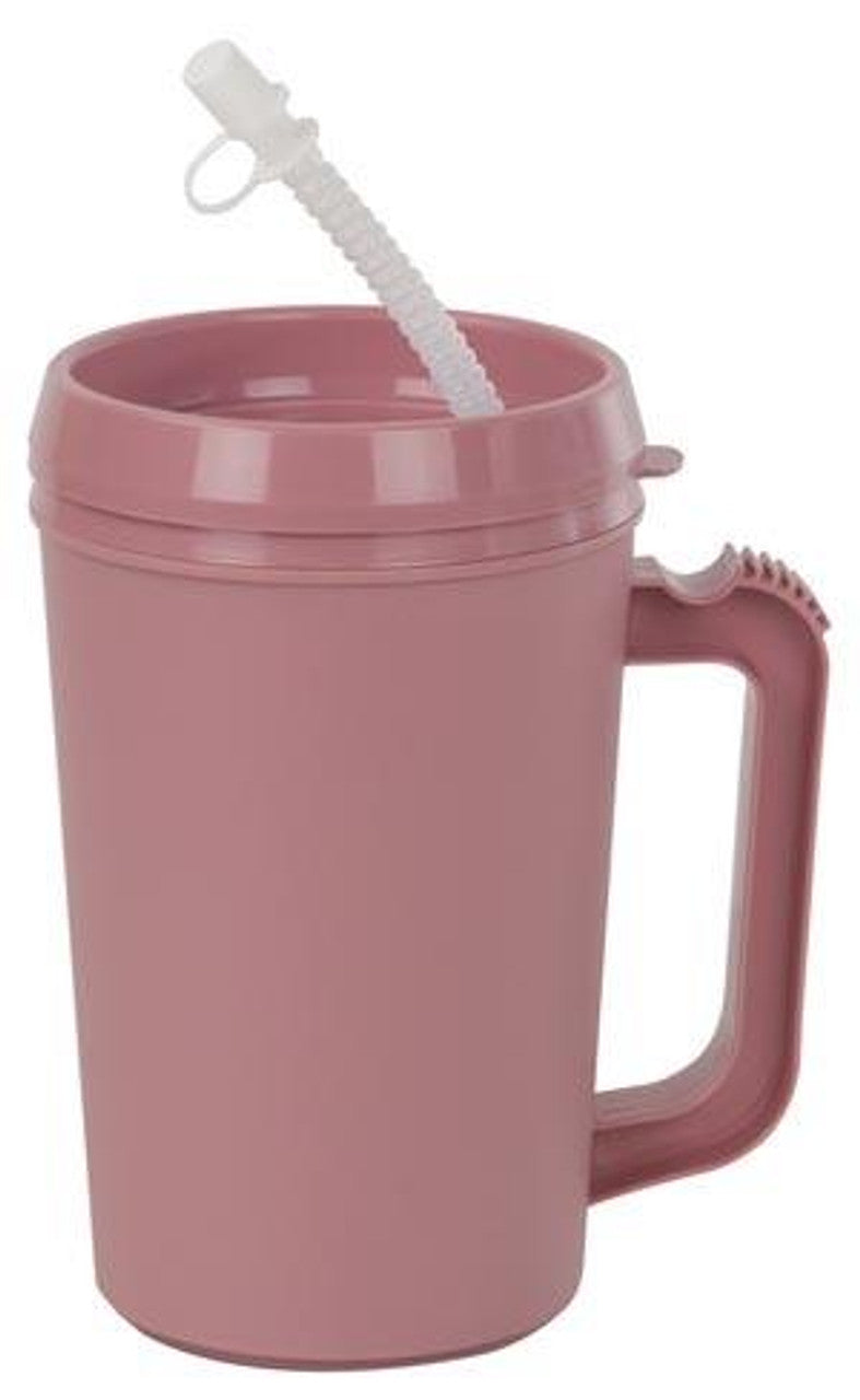Lid for Insulated Mug w/ Straw, 22 oz, Rose, 24/cs
