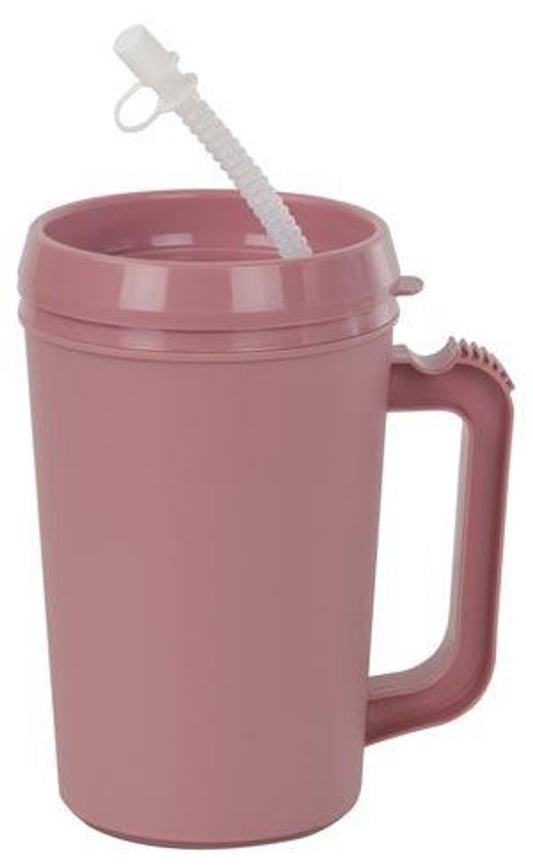 Lid for Insulated Mug w/ Straw, 22 oz, Rose, 24/cs