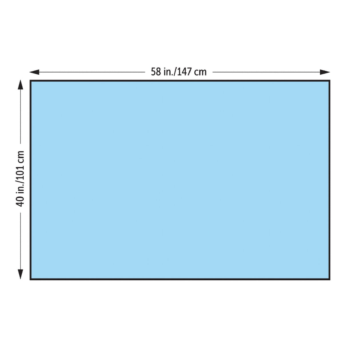 Basics Half Drape, 40" x 58", Sterile, 66/cs (US Only)
