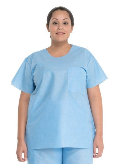 Scrub Shirt, Blue, XX-Large, 48/cs (US Only)