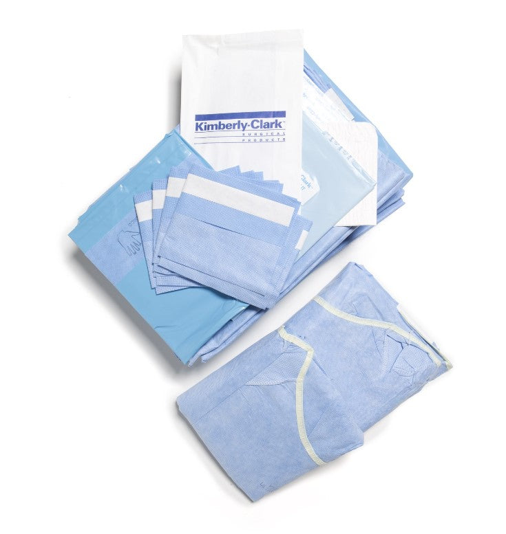 Beach Chair Shoulder Pack Includes: Back Table Cover, Fluid Collection Pouch, Shoulder Drape without Pouch, Impervious Split Drape, Mayo Stand Cover, Ultra Surgical Gown in Overwrap, Ultra Specialty Surgical Gown with Towel, 3/cs (US Only)
