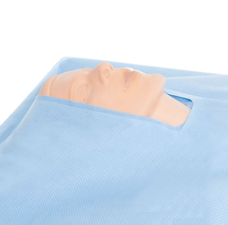EENT Split Drape, 76" x 124", Sterile, 25/cs (US Only)