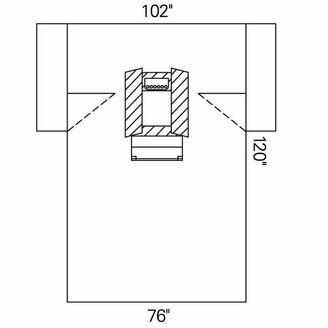 Laparoscopic/ Cholecystectomy Drape with Instrument Pouch, 102" x 76" x 120", Sterile, 12" x 13" Abdominal Fenestration, Line Control Flaps, Control Plus Fabric Reinforcement, Tube Holders, Armboard, 10/cs (US Only)