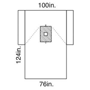 Laparotomy Drape, 100" x 72" x 124", Control Plus Fabric Reinforcement, Non-Sterile, Bulk, 15/cs (US Only)