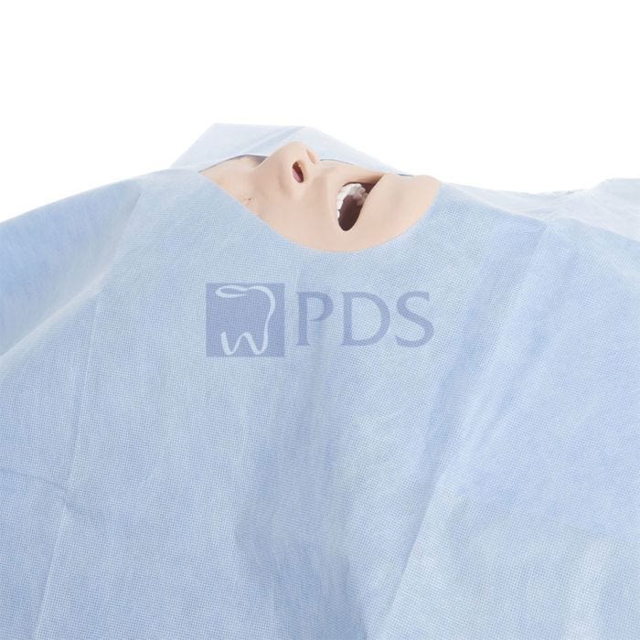 Dental Drape, 47" x 59", w/ 4" x 6" Tear Drop Fenestration, Sterile, 15/cs (US Only)