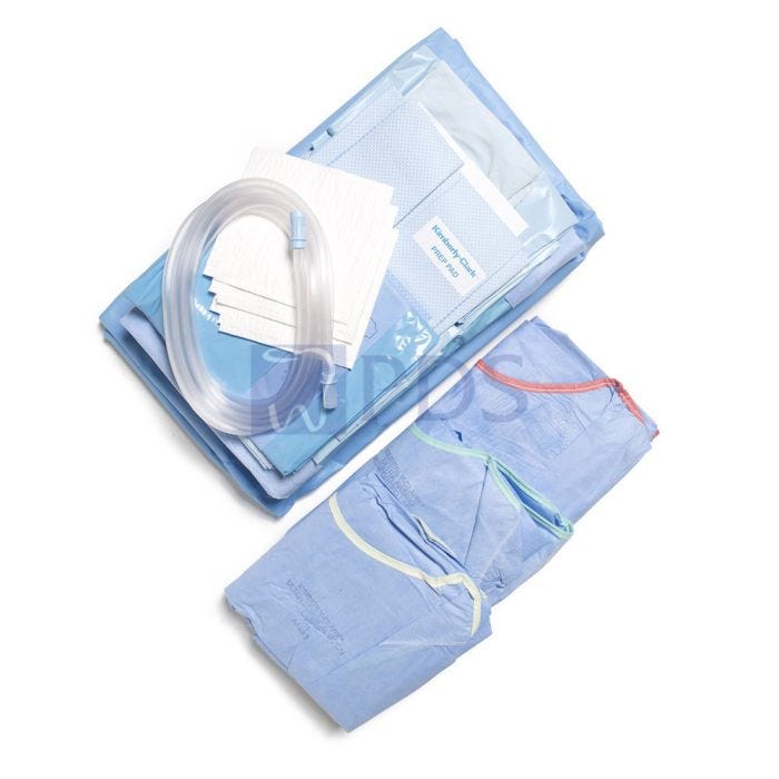 Knee Arthroscopy Pack Includes: Back Table Cover, Extremity Prep Pad, Knee Arthroscopy Drape, Impervious Split Drape, Mayo Stand Cover, Absorbent Towel, Impervious Stockinette, Ultra Surgical Gown in Overwrap, Ultra Specialty Surgical Gown with Towel, 5/cs (US Only)