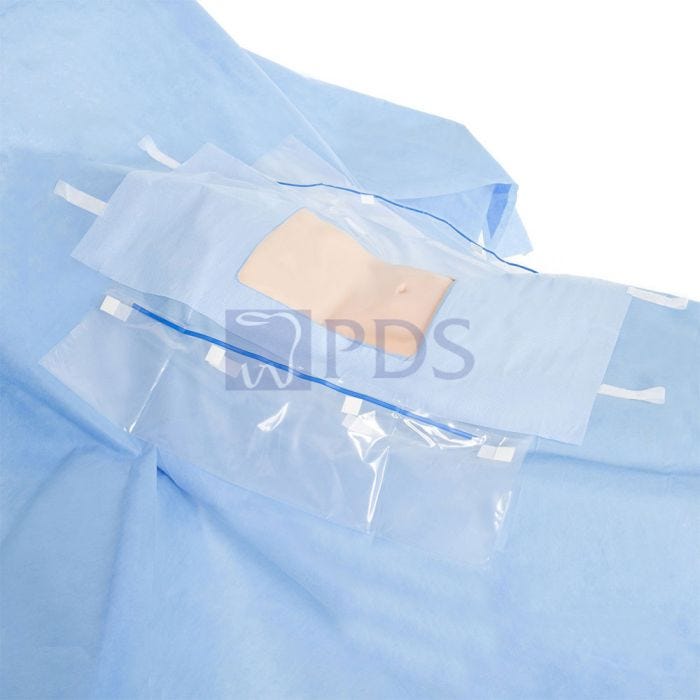 Laparoscopic/ Cholecystectomy Drape, 74" x 76" x 120", Non-Sterile, Bulk, 14/cs (US Only)