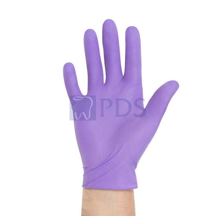 Gloves, Medium, Non-Sterile, Paired, Beaded Cuff, Purple, 500/cs (20 cs/plt) (US Only)