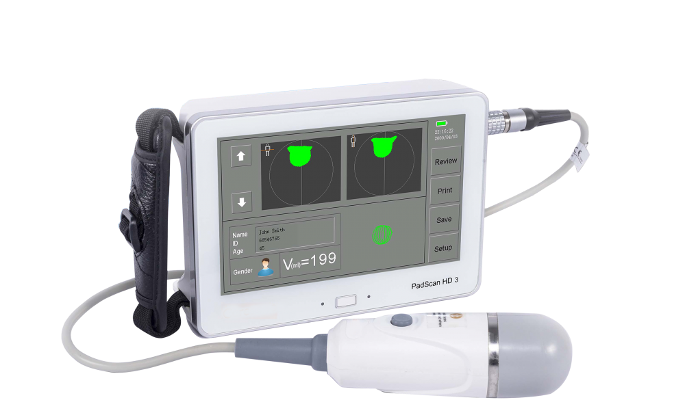 HD3 Bladder Scanner, with touch screen & detachable probe, No annual calibration needed, 8-10% accuracy with 12 slice 3D image, USB export, and built-in thermal printer (DROP SHIP ONLY)