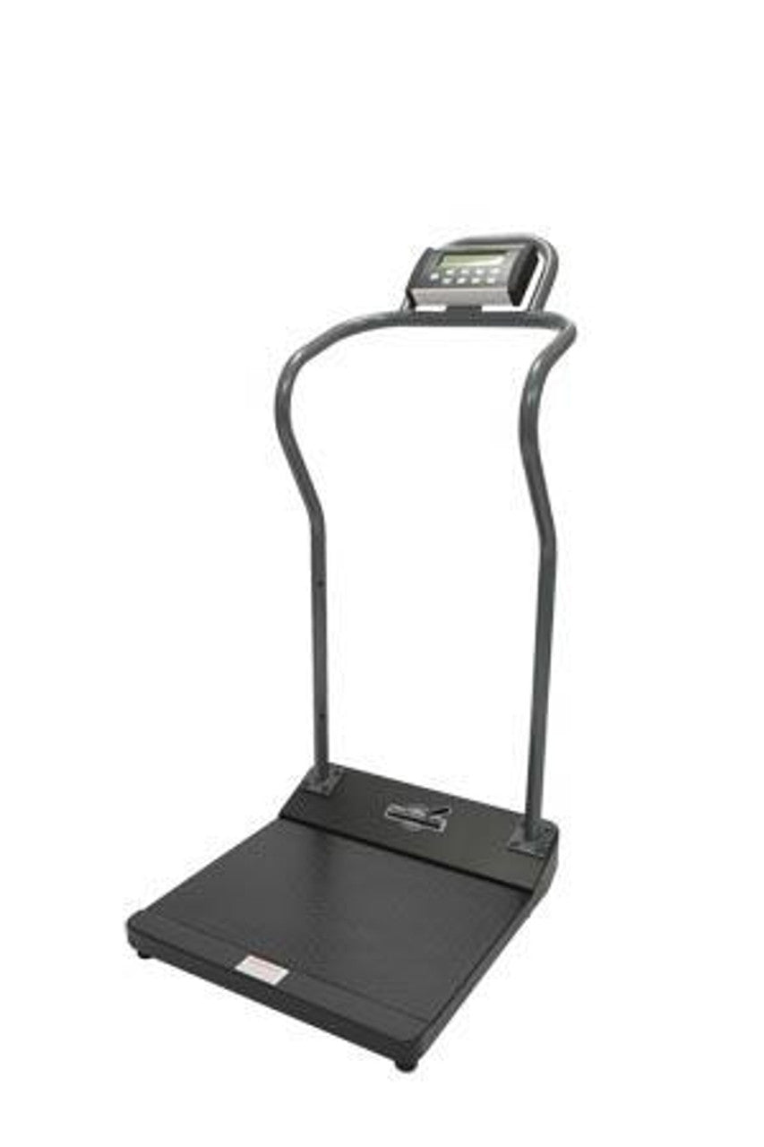 Antimicrobial Digital Platform Scale with Extended Handrails, KL Only, 100-240V Adapter (Included) or 6 D Batteries (not included) (DROP SHIP ONLY)
